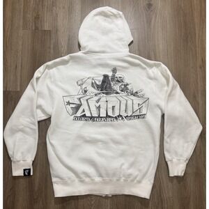 Y2K Famous Stars And Straps Skateboard Zip Hoodie Travis Barker Size S